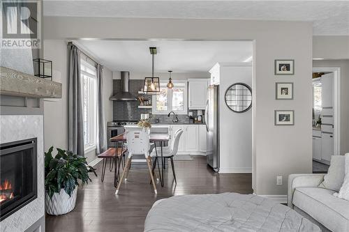 548 Kirkwood Street, Cornwall, ON - Indoor Photo Showing Living Room With Fireplace