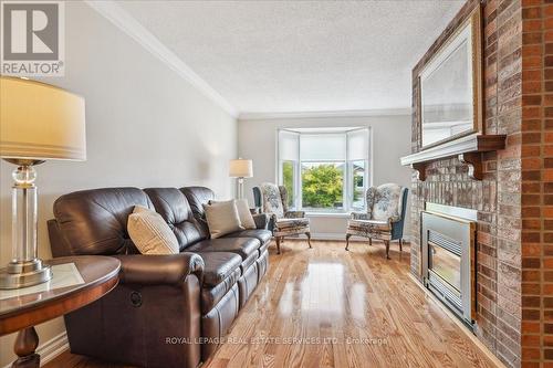 1278 Valerie Crescent, Oakville, ON - Indoor Photo Showing Living Room With Fireplace