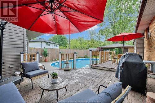 3990 Myrtle, Windsor, ON - Outdoor With Above Ground Pool With Deck Patio Veranda With Exterior