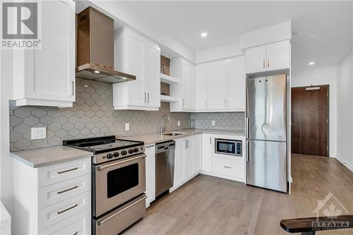 320 Miwate Private Unit#505, Ottawa, ON - Indoor Photo Showing Kitchen With Stainless Steel Kitchen With Upgraded Kitchen