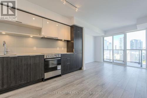 2310 - 159 Wellesley Street E, Toronto, ON - Indoor Photo Showing Kitchen With Upgraded Kitchen