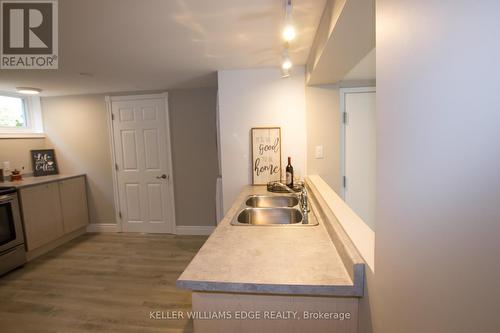 Lower - 2187 Mount Royal Avenue, Burlington, ON - Indoor Photo Showing Kitchen With Double Sink