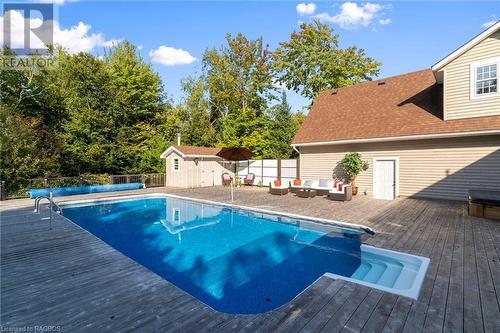 169 Trillium Drive, Port Elgin, ON - Outdoor With In Ground Pool With Deck Patio Veranda