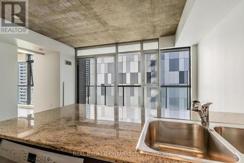 2906 - 375 King Street W, Toronto, ON - Indoor Photo Showing Kitchen With Double Sink