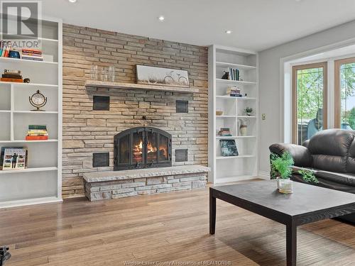 354 Puce Road, Lakeshore, ON - Indoor Photo Showing Living Room With Fireplace