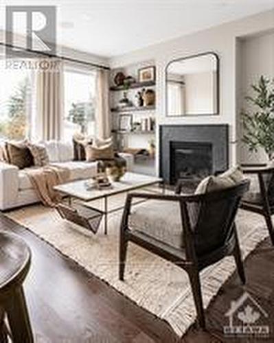 515 Reflection Street, Ottawa, ON - Indoor Photo Showing Living Room With Fireplace