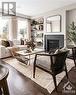 515 Reflection Street, Ottawa, ON  - Indoor Photo Showing Living Room With Fireplace 