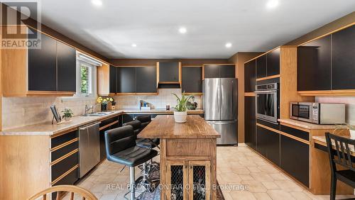 14 Pinewood Drive, Brantford, ON - Indoor Photo Showing Kitchen With Stainless Steel Kitchen With Double Sink