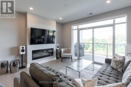 510 - 480 Callaway Road, London, ON - Indoor Photo Showing Living Room With Fireplace