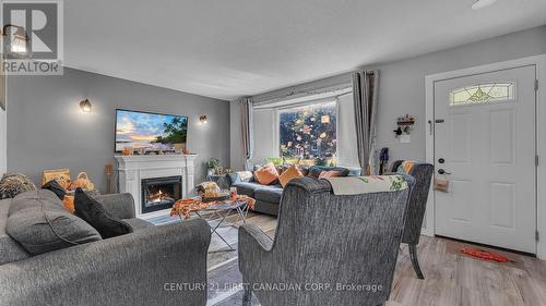 201 Estella Road, London, ON - Indoor Photo Showing Living Room With Fireplace