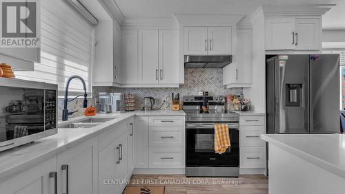 201 Estella Road, London, ON - Indoor Photo Showing Kitchen With Double Sink