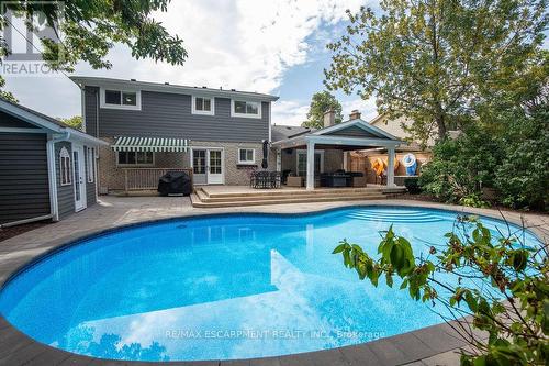 493 Wicklow Road, Burlington, ON - Outdoor With In Ground Pool With Backyard With Exterior