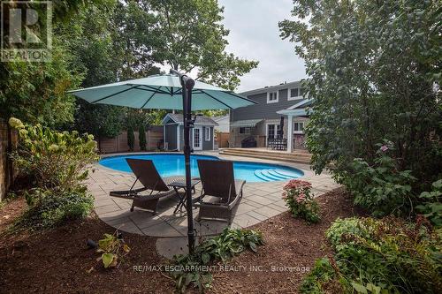 493 Wicklow Road, Burlington, ON - Outdoor With In Ground Pool With Backyard