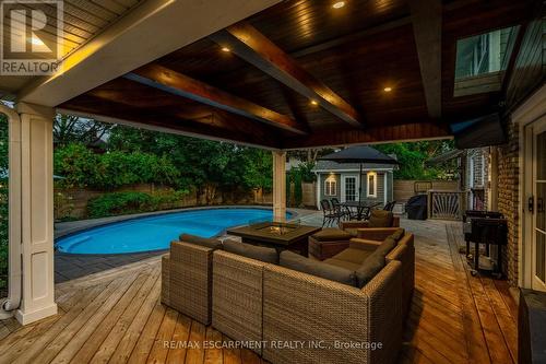 493 Wicklow Road, Burlington, ON - Outdoor With In Ground Pool With Exterior