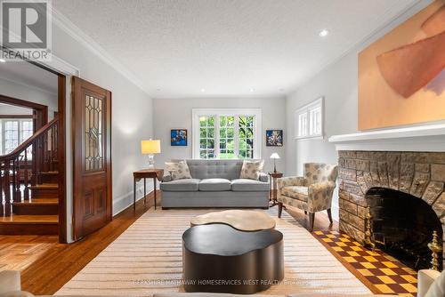 58 King Georges Road, Toronto, ON - Indoor Photo Showing Living Room With Fireplace