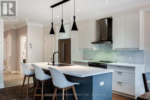 201 Hatt Street, Hamilton, ON - Indoor Photo Showing Kitchen With Upgraded Kitchen