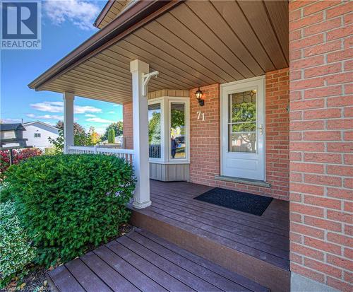 71 Denlow Street, Kitchener, ON - Outdoor With Deck Patio Veranda With Exterior