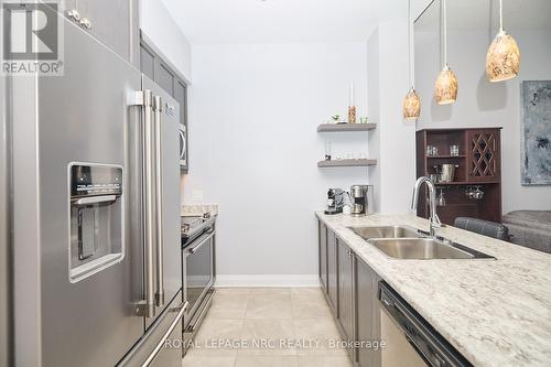 601 - 16 Concord Place, Grimsby, ON - Indoor Photo Showing Kitchen With Double Sink With Upgraded Kitchen