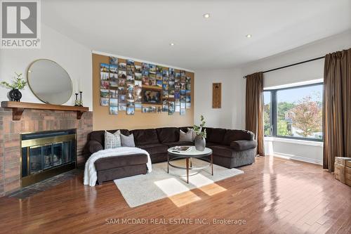 3401 Drummond Road, Mississauga, ON - Indoor Photo Showing Living Room With Fireplace