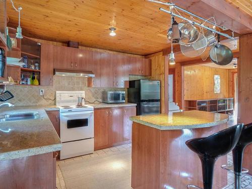 Kitchen - 4091 Av. Du Rang-A, Chertsey, QC - Indoor Photo Showing Kitchen With Double Sink