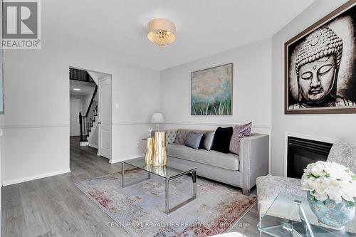 12 Cedarwood Crescent, Brampton, ON - Indoor Photo Showing Living Room With Fireplace