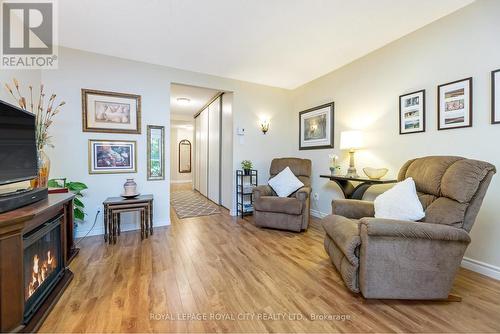 204 - 358 Waterloo Avenue, Guelph, ON - Indoor Photo Showing Living Room With Fireplace