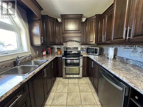 204 Main Street, Norris Point, NL - Indoor Photo Showing Kitchen With Double Sink