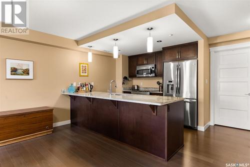 103 2300 Broad Street, Regina, SK - Indoor Photo Showing Kitchen With Stainless Steel Kitchen With Upgraded Kitchen