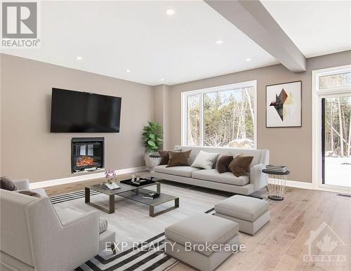 1971 Hawker, Ottawa, ON - Indoor Photo Showing Living Room With Fireplace