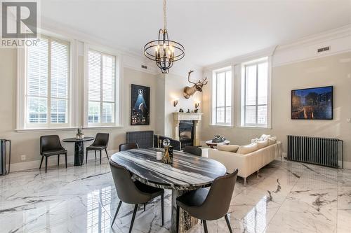 56 Queens Road, St. John'S, NL - Indoor Photo Showing Dining Room With Fireplace