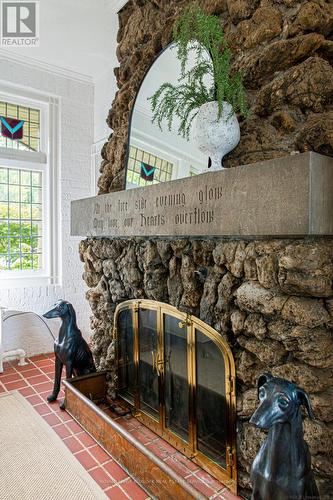 3044 Lakeshore Road, Burlington, ON - Indoor Photo Showing Living Room With Fireplace