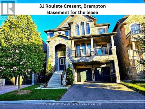 Bsmt - 31 Roulette Crescent, Brampton, ON - Outdoor With Facade