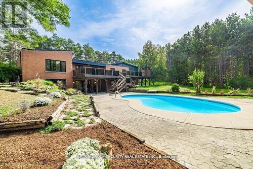 1968 Concession Road 7, Adjala-Tosorontio, ON - Outdoor With In Ground Pool With Deck Patio Veranda