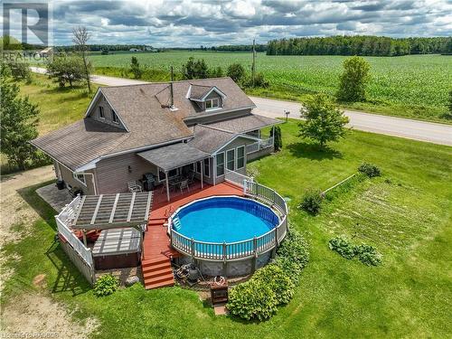 1076 Bruce Road 15, Brockton, ON - Outdoor With Above Ground Pool