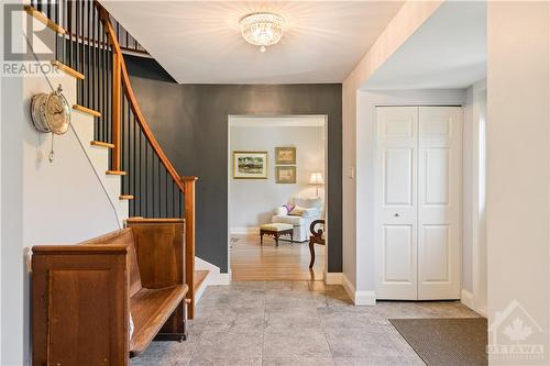 Foyer view of living room entrance - 10 Riverbrook Road, Ottawa, ON - Indoor Photo Showing Other Room