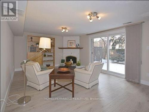 87 Gypsy Rose Way, Toronto, ON - Indoor Photo Showing Living Room With Fireplace