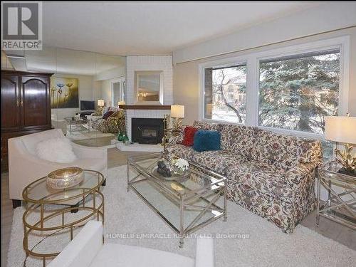 87 Gypsy Rose Way, Toronto, ON - Indoor Photo Showing Living Room With Fireplace