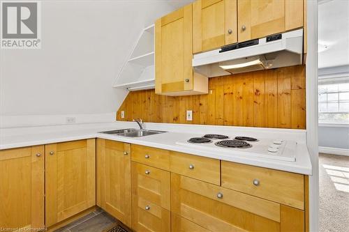 Unit 2: Upper Unit - 1 Bed 1 Bath - 8 Onward Avenue, Kitchener, ON - Indoor Photo Showing Kitchen With Double Sink