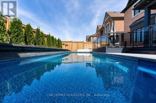 34 Streamside Street, Vaughan, ON - Outdoor With In Ground Pool With Backyard