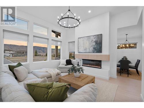 2141 Galore Crescent, Kamloops, BC - Indoor Photo Showing Living Room With Fireplace