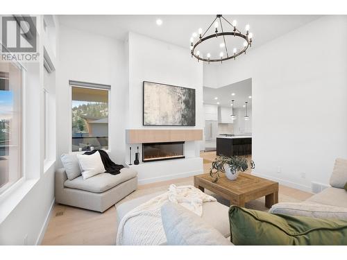 2141 Galore Crescent, Kamloops, BC - Indoor Photo Showing Living Room With Fireplace