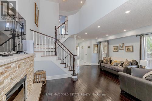 1201 Mowat Lane, Milton, ON - Indoor Photo Showing Living Room With Fireplace