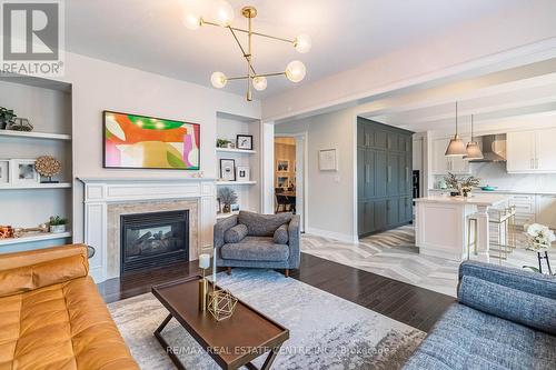 23 Prairie Creek Crescent, Brampton, ON - Indoor Photo Showing Living Room With Fireplace