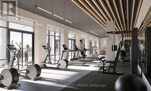 423 - 1007 The Queensway, Toronto, ON - Indoor Photo Showing Gym Room