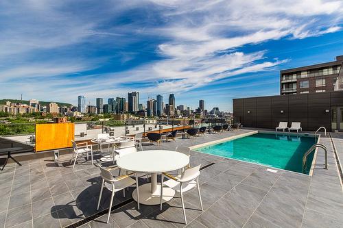 Pool - 402-1910 Rue Des Bassins, Montréal (Le Sud-Ouest), QC - Outdoor With In Ground Pool With View