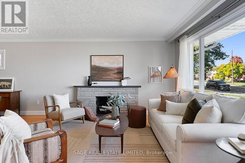 47 Janet Boulevard, Toronto, ON - Indoor Photo Showing Living Room With Fireplace