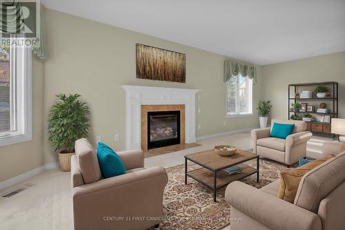 4 - 152 Albert Street, London, ON - Indoor Photo Showing Living Room With Fireplace