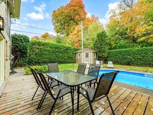 ExtÃ©rieur - 444 Rue Jacob-Nicol, Sherbrooke (Les Nations), QC - Outdoor With In Ground Pool With Deck Patio Veranda With Backyard