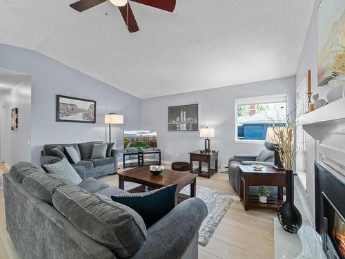 403-1234 Fort St, Victoria, BC - Indoor Photo Showing Living Room With Fireplace