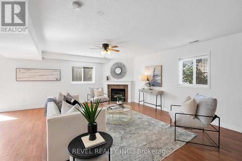 32 Sherwood Street, Orangeville, ON - Indoor Photo Showing Living Room With Fireplace